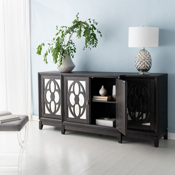Safavieh Couture Madeleine Mirrored Sideboard, Black