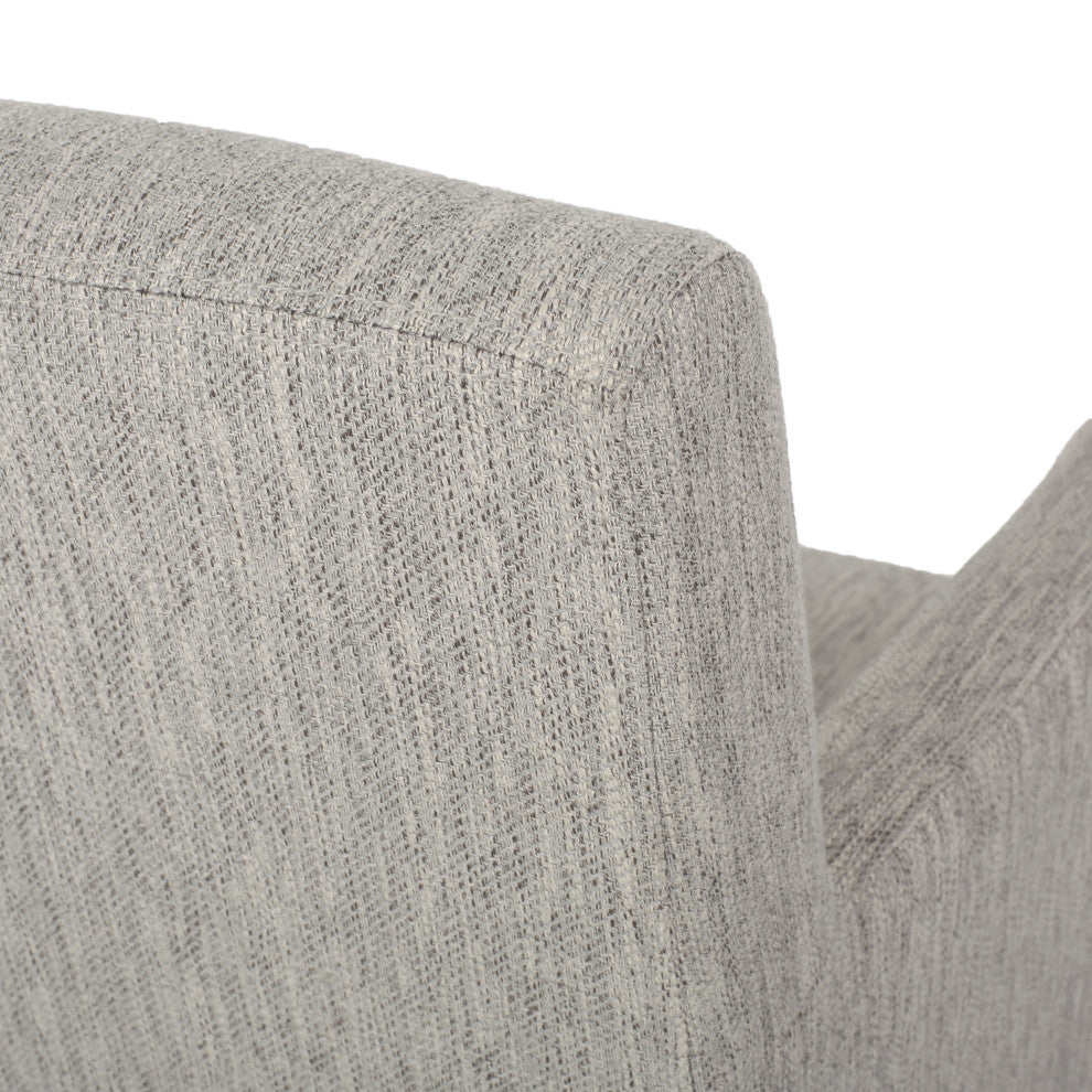 Chaparral Contemporary Fabric Upholstered Wood 30.5" Barstools, Set of 2, Light Gray/Gray