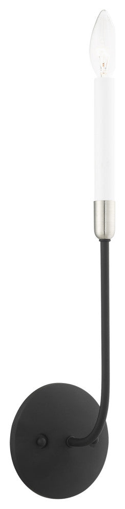 LIVEX LIGHTING 46061-04 1 Light Black Wall Sconce