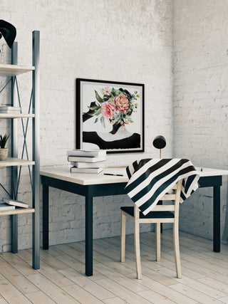 "Wild Bloom" Framed Painting Print, 12"x12"