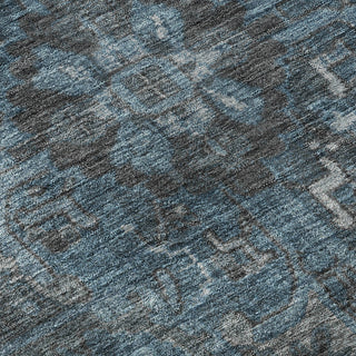 Premium Machine Washable Mayfield AMF571 Navy 1'8" x 2'6" Rug