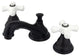 Kingston Brass Widespread Bathroom Faucet With Brass Pop-Up, Oil Rubbed Bronze