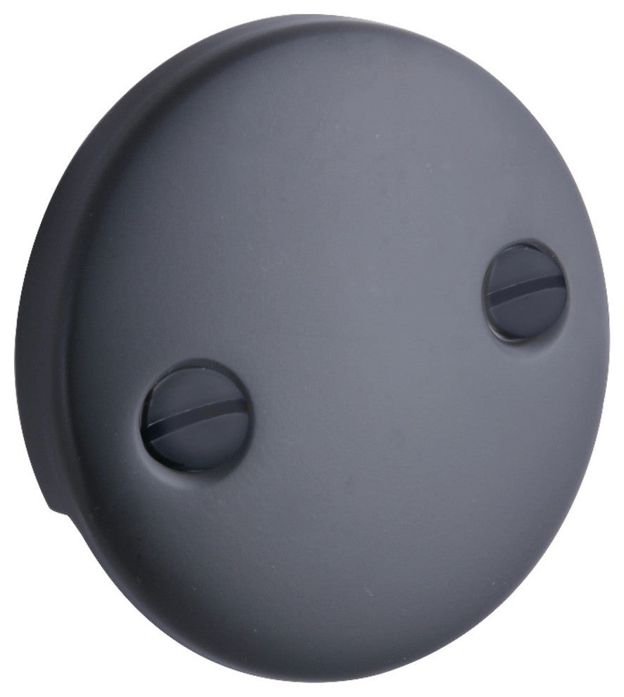 Kingston Brass Bathtub Overflow Plate, Matte Black