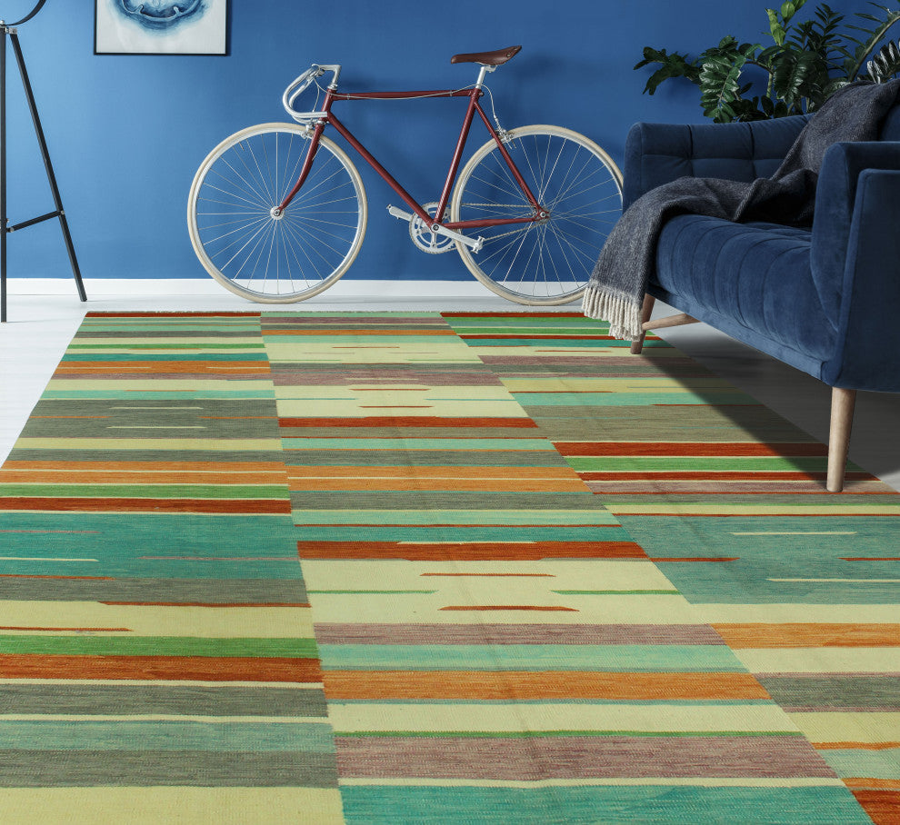 Winchester Kilim Elmo Red/Ivory Rug, 9'2x12'3
