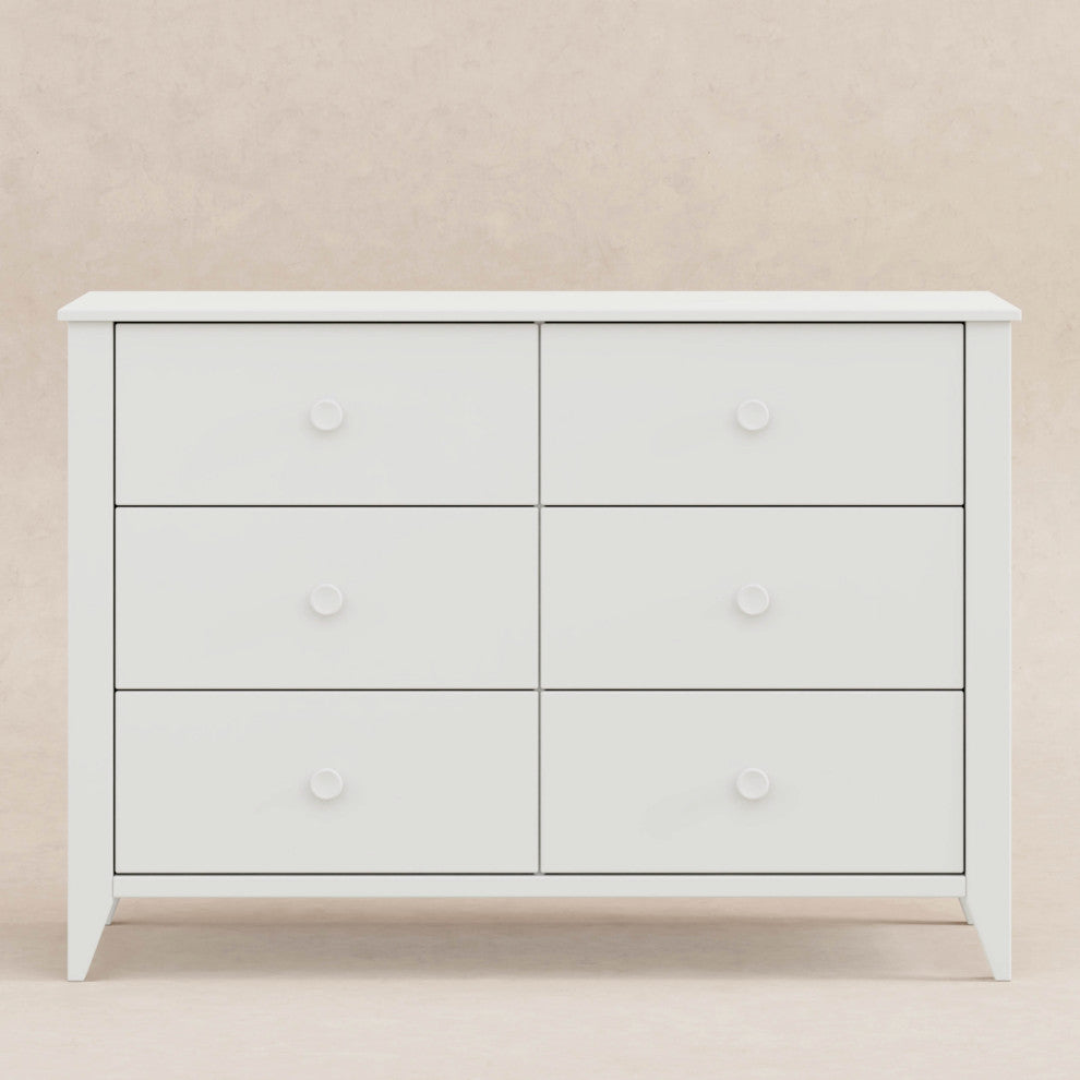 Sprout 6-Drawer Double Dresser, White