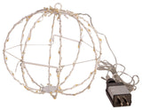 8" Warm White LED Foldable Metal Sphere