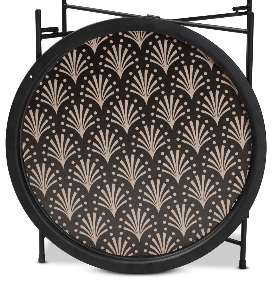 Ivana Modern And Contemporary Black Finished Metal Plant Stand