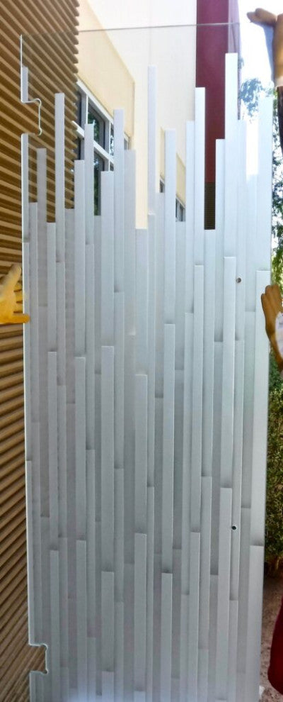 Interior Prehung Door or Interior Slab Door - Mosaics - Primed - 24" x 80" -...