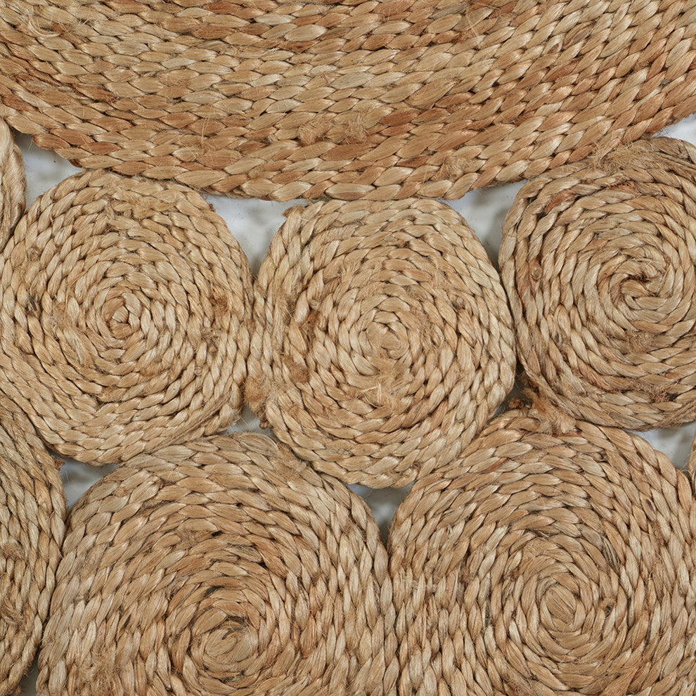 Orbital Organic Jute Area Rug, 4' Round