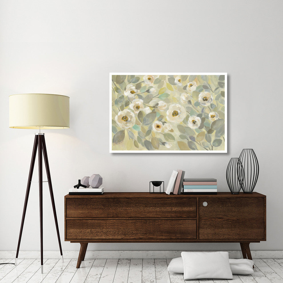 "Blooming Branches Flower" Digital Paper Print by Silvia Vassileva, 50"x34"