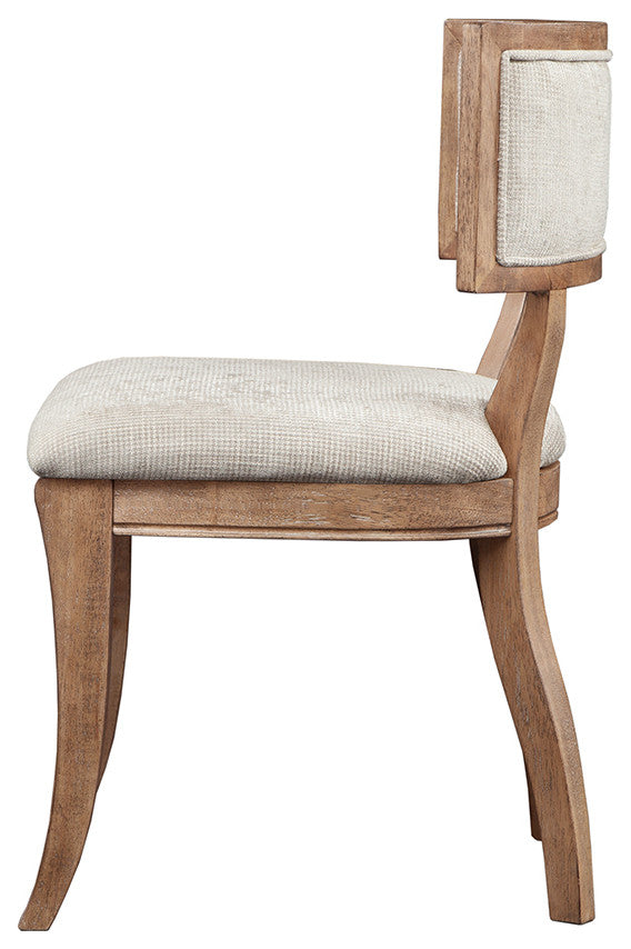 Madison Park Signature Marie Antique Farmhouse Dining Chair, Natural, Set of 2