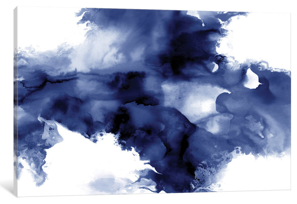"Derive In Indigo I" by Daniela Hudson, Canvas Print, 18"x12"