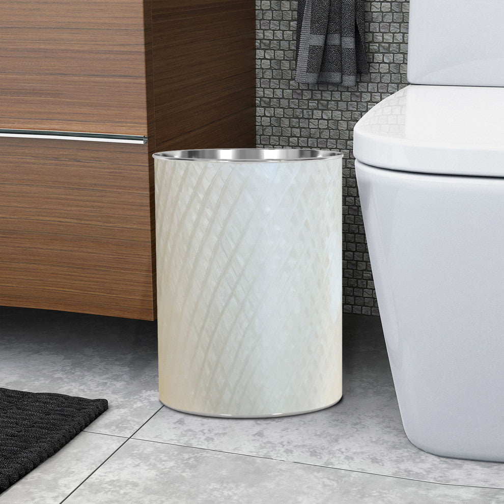 nu steel Almere Enamel Metal Waste Basket