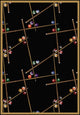 Games People Play Rug, Snookered, 5'4"x7'8", Black