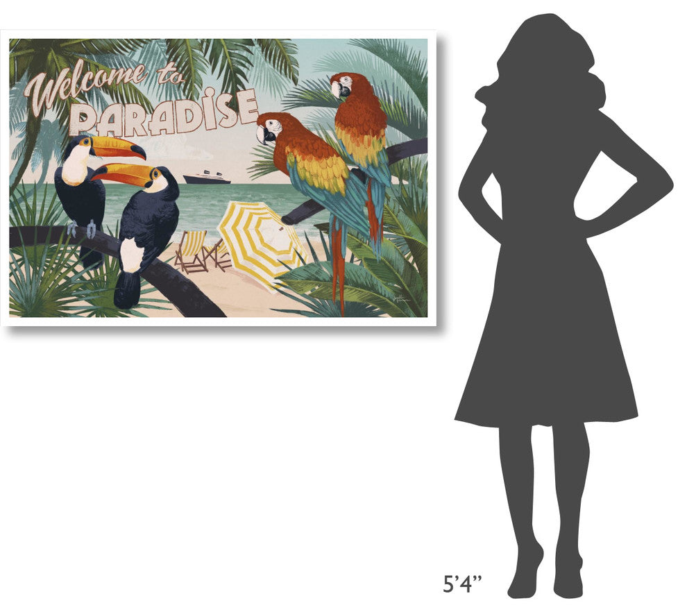 "Welcome to Paradise I" Digital Paper Print by Janelle Penner, 50"x34"