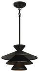 1-Light Pendant, Matte Black