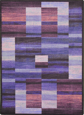 Kid Essentials Rug, Boomblox, Purple, 5'4"x7'8"