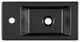 Voltaire 19.5"x10" Ceramic Wall Hung Sink With Faucet Mount, Left Side Matte Bla