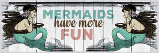 "Mermaid Fun" Painting Print on Wrapped Canvas