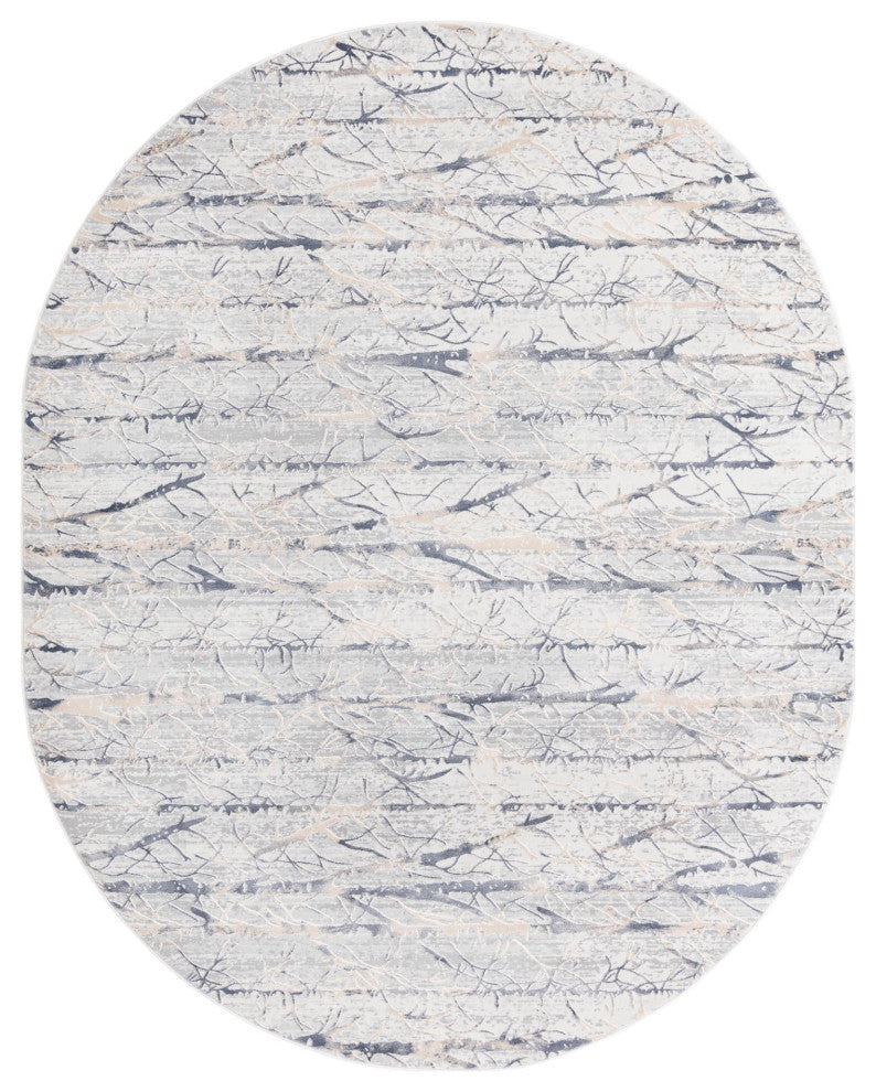 Unique Loom Anne Finsbury Rug, Gray, 7'10"x10'