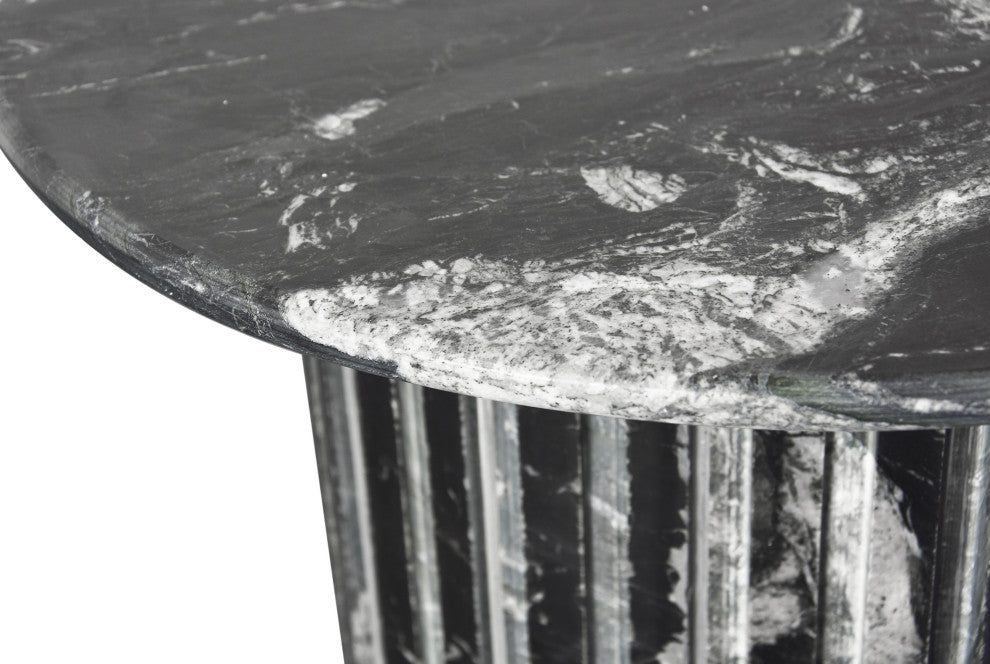Genoa Marble Dining Table, Black