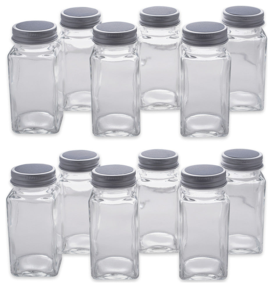Spice Jar Set With Chalkboard Labels, Set Of 12