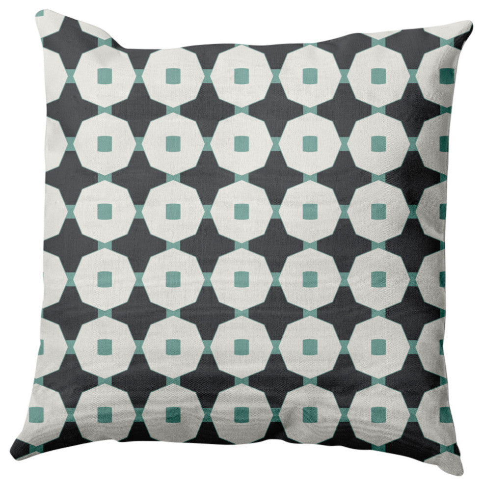 Button Up Decorative Throw Pillow, Pepper, 20"x20"