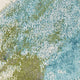 5' X 7' Teal Abstract Design Indoor Area Rug