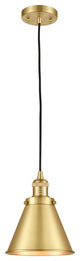 Appalachian 1 Light Mini Pendant, Satin Gold, Satin Gold