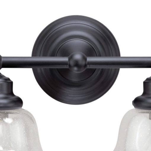 Huntley 2L Vanity Clear Glass Oil Rubbed Bronze