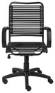 Black Adjustable Swivel Bungee Rolling Office Chair
