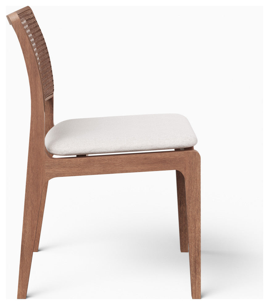 Larissa Side Chair, Set of 2, Nogal