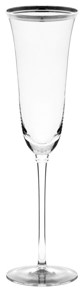 Windsor Flute With Band, Set of 4, Silver