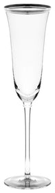 Windsor Flute With Band, Set of 4, Silver