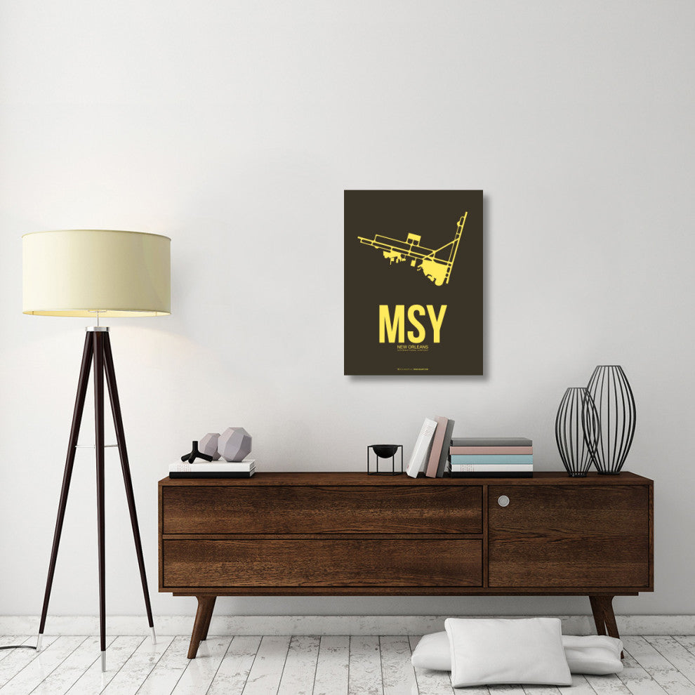"MSY New Orleans Poster 3" Fine Art Print