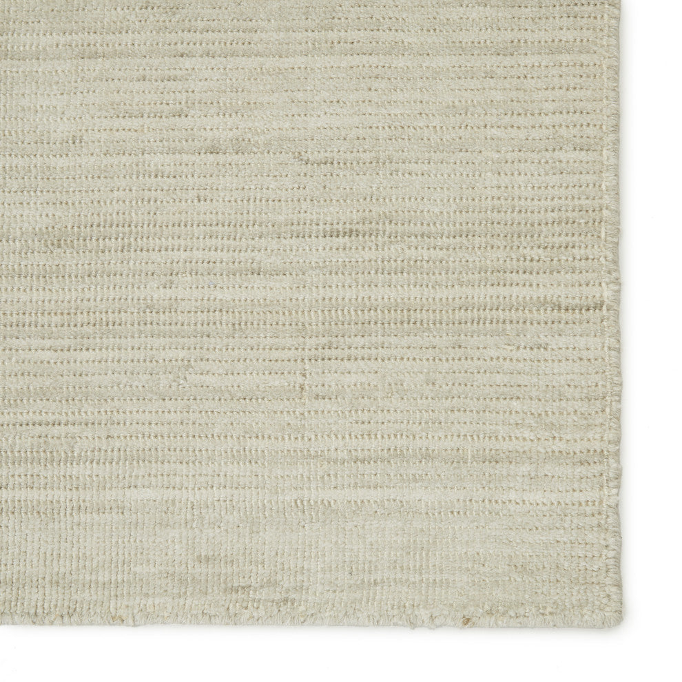 Jaipur Living Danan Handmade Indoor/ Outdoor Solid Rug, Ivory/Light Gray, 12'x15