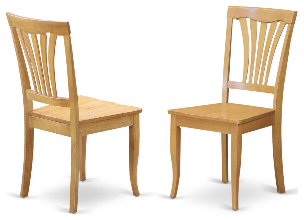 Caav5C-Oak-W, 5-Piece Dinette Set, Table, 2 Chairs and 2 Wooden Benches