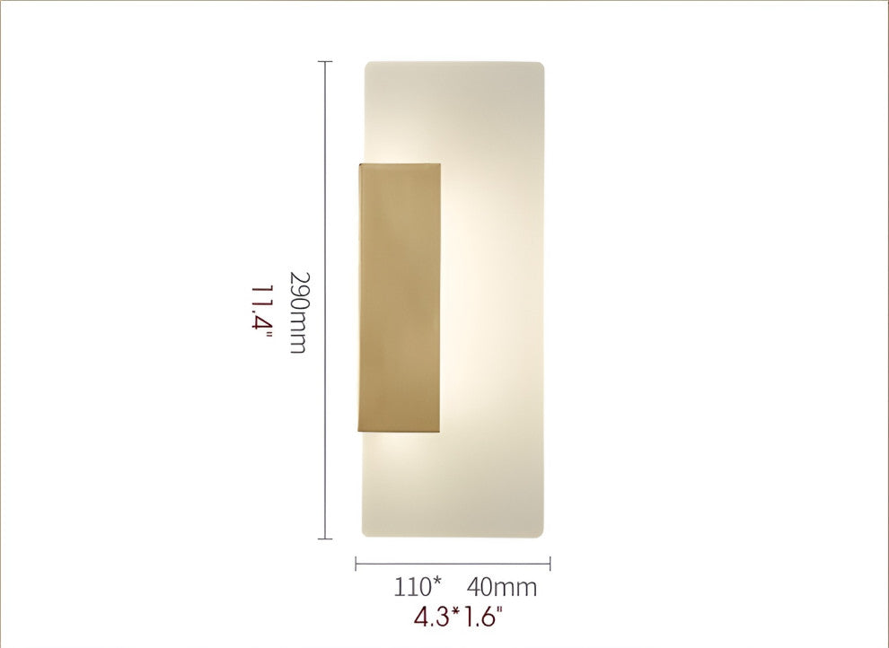 Modern LED Wall Lamp Ultra Thin for Living Room, Bedroom, B, Cool Light