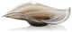 Vellerti Taupe Wave Glass Bowl, Large