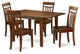 Mlca5-Mah-W 5 Pc Kitchen Dinette Set -Breakfast Nook, 4 Chairs For Dining Room