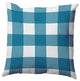 Buffalo Plaid Accent Pillow, Unreal Teal, 26"x26"