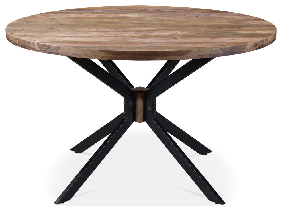 ROOT Sheesham Wood Round Dining Table