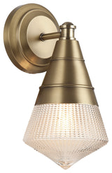 Maxim 10391 Hargreaves 12" Tall Bathroom Sconce - Natural Aged Brass