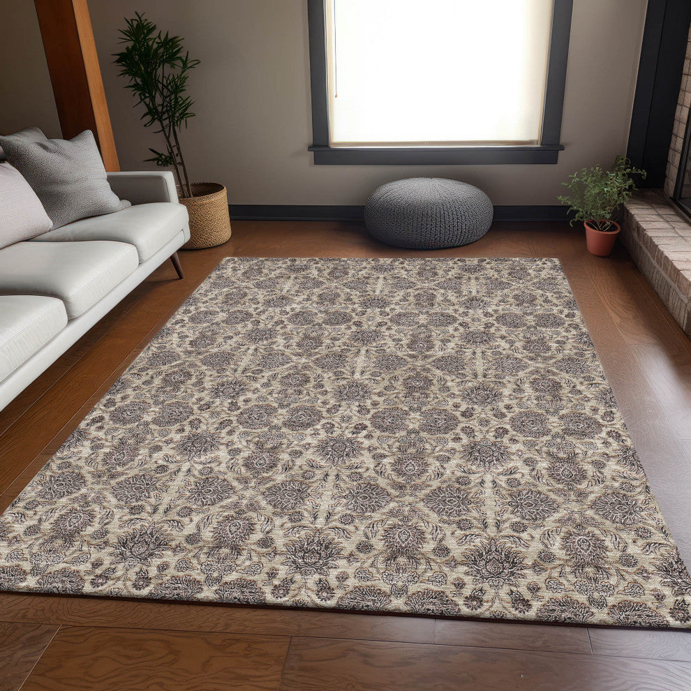 Premium Machine Washable Mayfield AMF702 Ivory 9' x 12' Rug