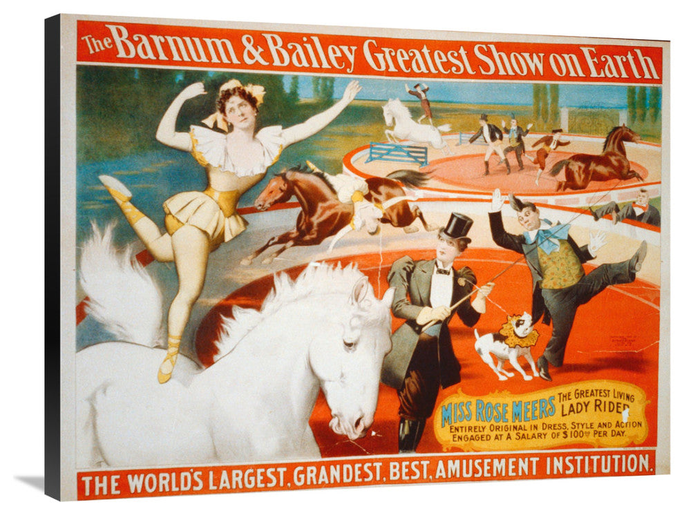 Miss Rose Meers, The Greatest Living Lady Rider, 1897, 36x28