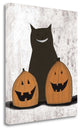 "Cat And Pumpkins" By Sarah Ogren, Giclee Print on Gallery Wrap Canvas