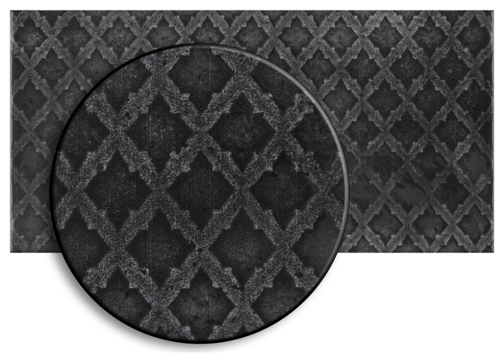 Camden Decor Ceramic Subway Wall Tile, Black