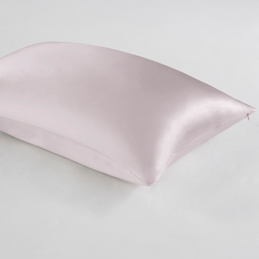 Madison Park Mulberry Silk Luxury Single Pillowcase, Lavender, King