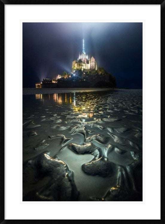 "Waiting for the high-water" Framed Digital Print by Cuomo Massimo, 28"x38"