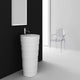Fine Fixtures Solid Surface Rockview, White